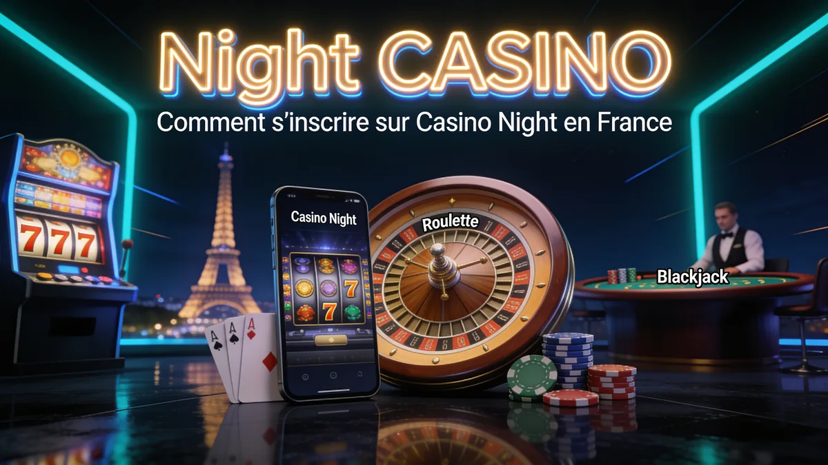 Comment s'inscrire sur Casino Night en France : guide night casino pour les joueurs en France