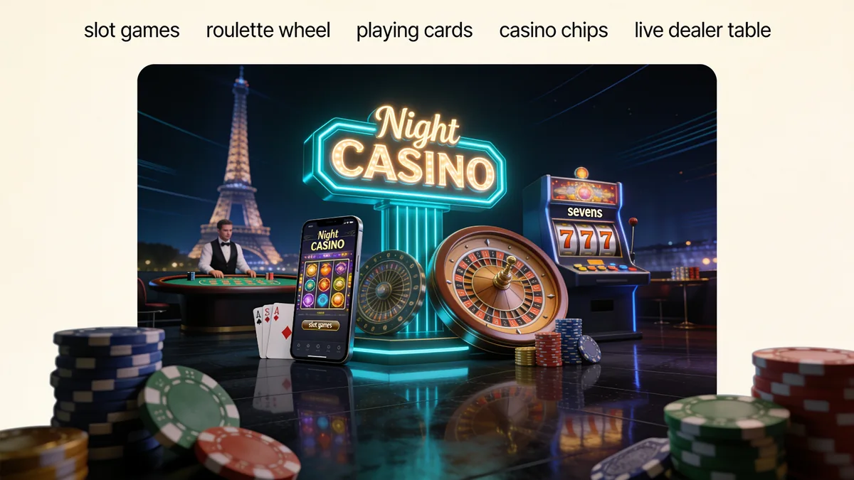 Présentation de Casino Night : guide night casino pour les joueurs en France
